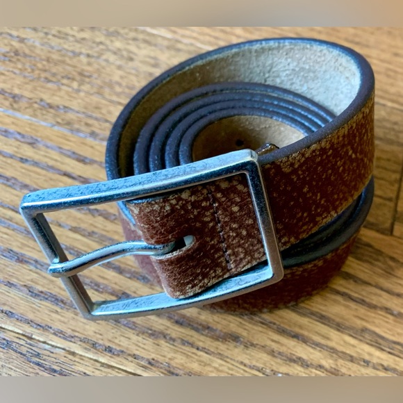 Eterio full grain leather belt Vintage size 44” - Picture 1 of 11